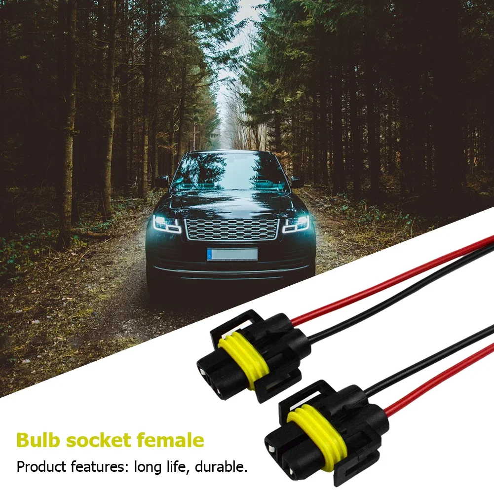 20-2PCS Car Light Bulb Socket Connector H8/H9/H11 Bulb Socket Female Adapter 12-24V H8/H9/H11 Headlights Lamp Sockets Adapter