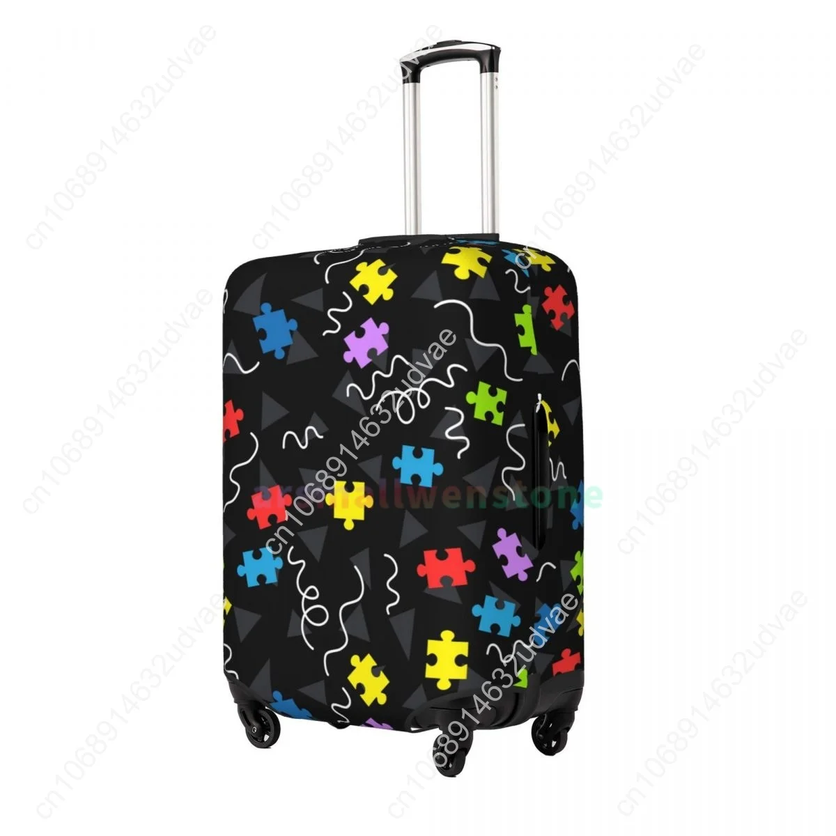 Peça de quebra-cabeça capa de bagagem protetor de mala engrossar elasticidade poeira coberta anti-risco capa protetora 18-32 Polegada