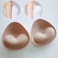 Thicken Sponge Bra Pads Push Up Breast Enhancer Removeable Bra Padding Inserts Cups For Swimsuit Bikini Padding Intimates
