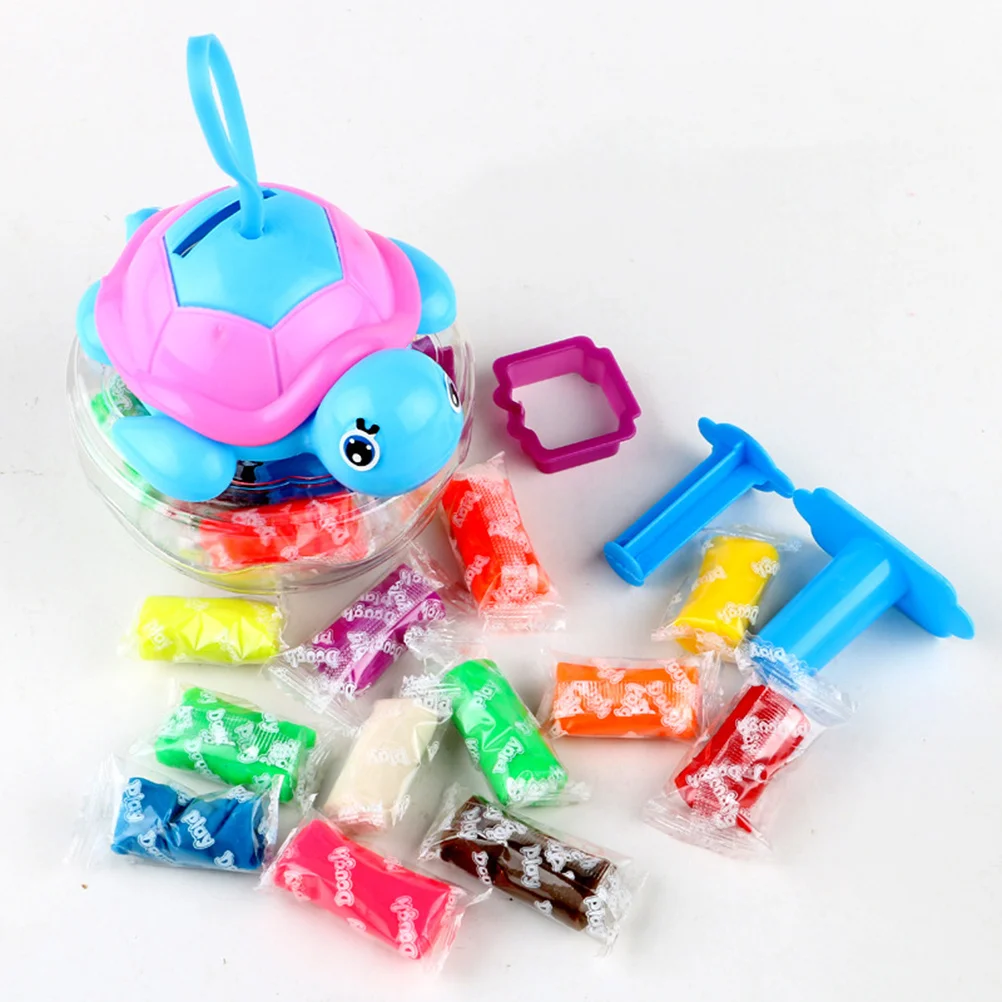 1 set set di argilla colorata per bambini creativo fai da te 3D plastilina pasta 12 colori kit di strumenti per argilla per la casa artigianale