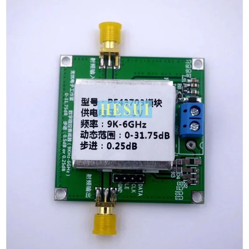 Digital RF attenuator module PE43703 9K~6GHz 0.25dB stepping to 31.75dB