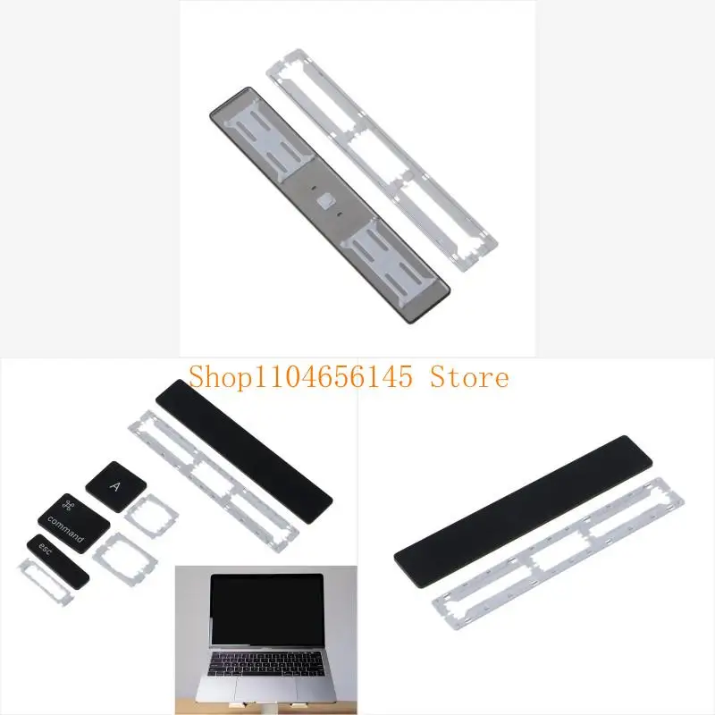 

5asd Black for Key With White Clip US UK Keyboard for Key Replacement for Mac