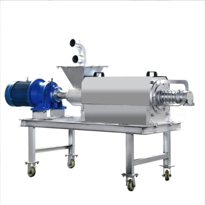 Livestock manure dry and wet separation extrusion dehydrator, stainless steel 304 material