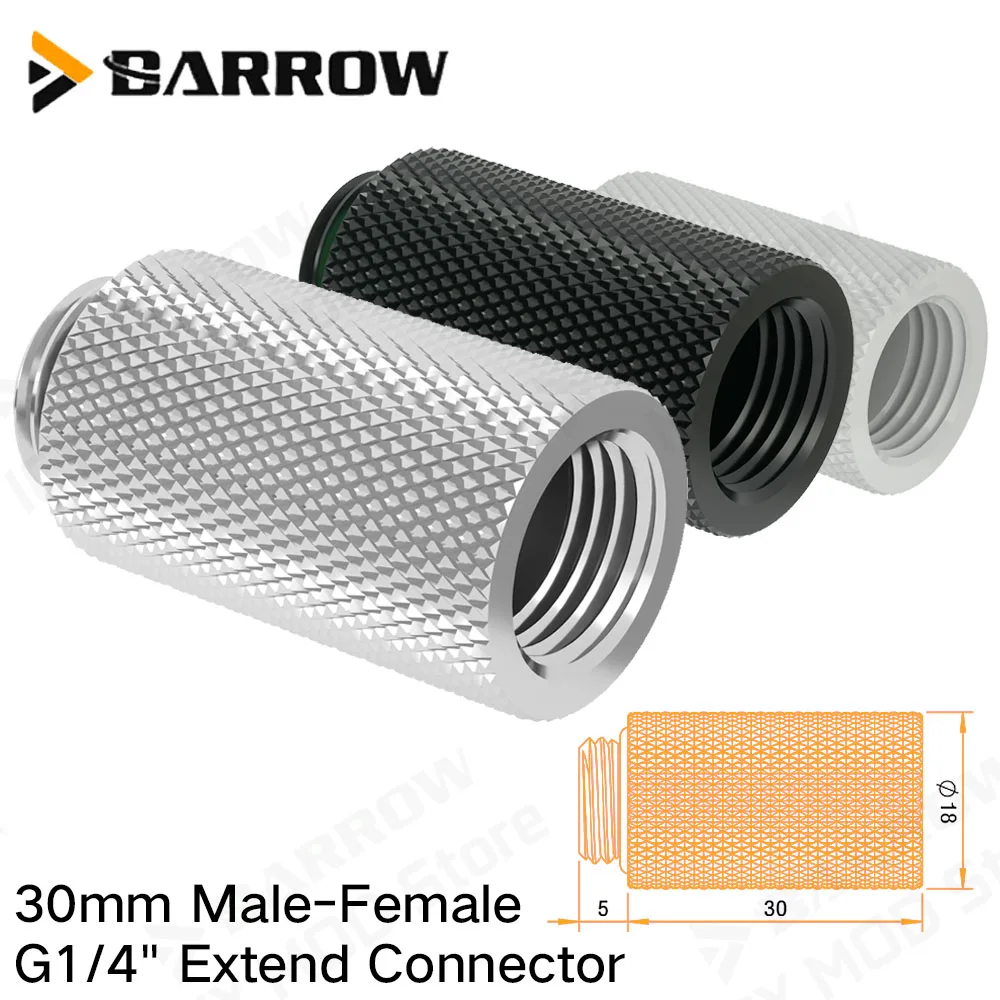 

BARROW 30 мм Мужской Женский Удлинительный Разъем Латунь ПК Оборудование Водяного Охлаждения Соединительные Фитинги MOD 1,18 дюйма G1/4 "General