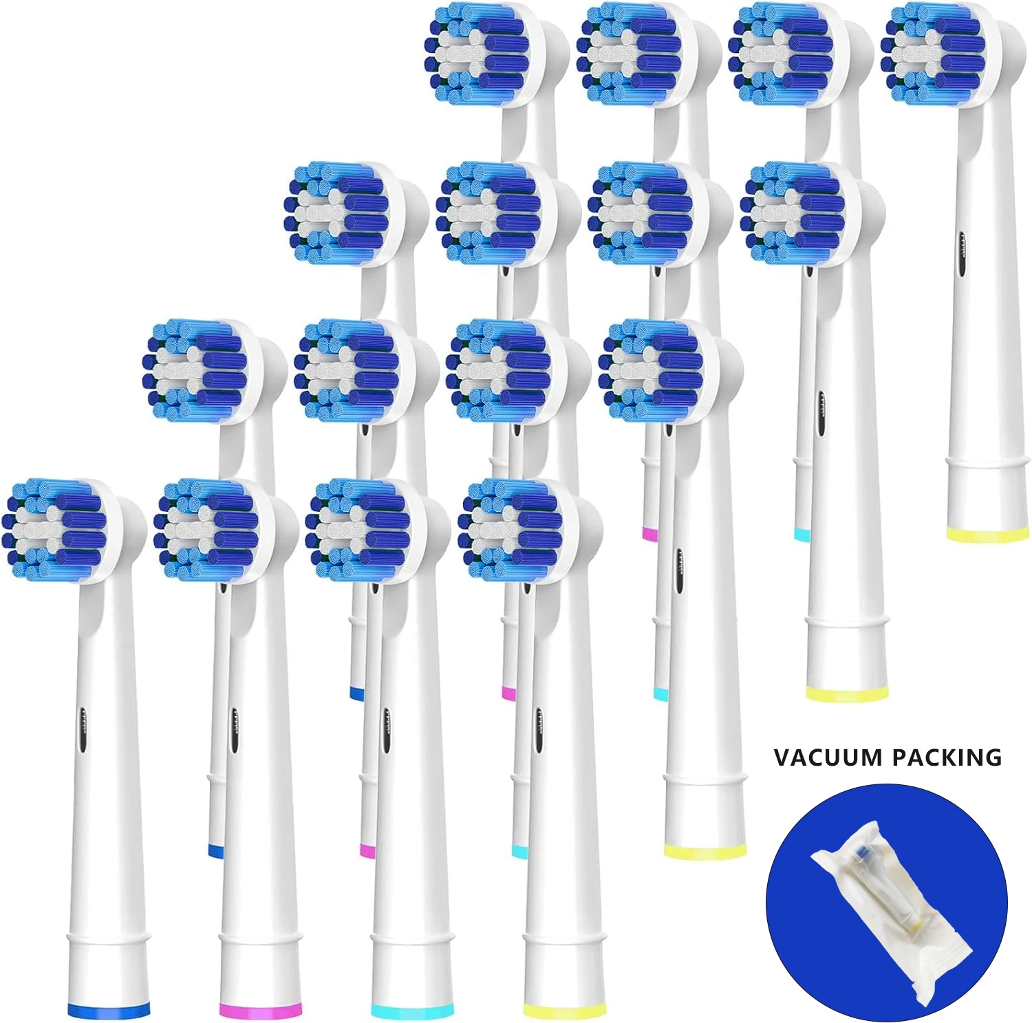 4-16Pack Toothbrush Heads Compatible with Oral-B Professional Electric Toothbrush Heads Refill Pro100/1000/1500/4000/5000/7000
