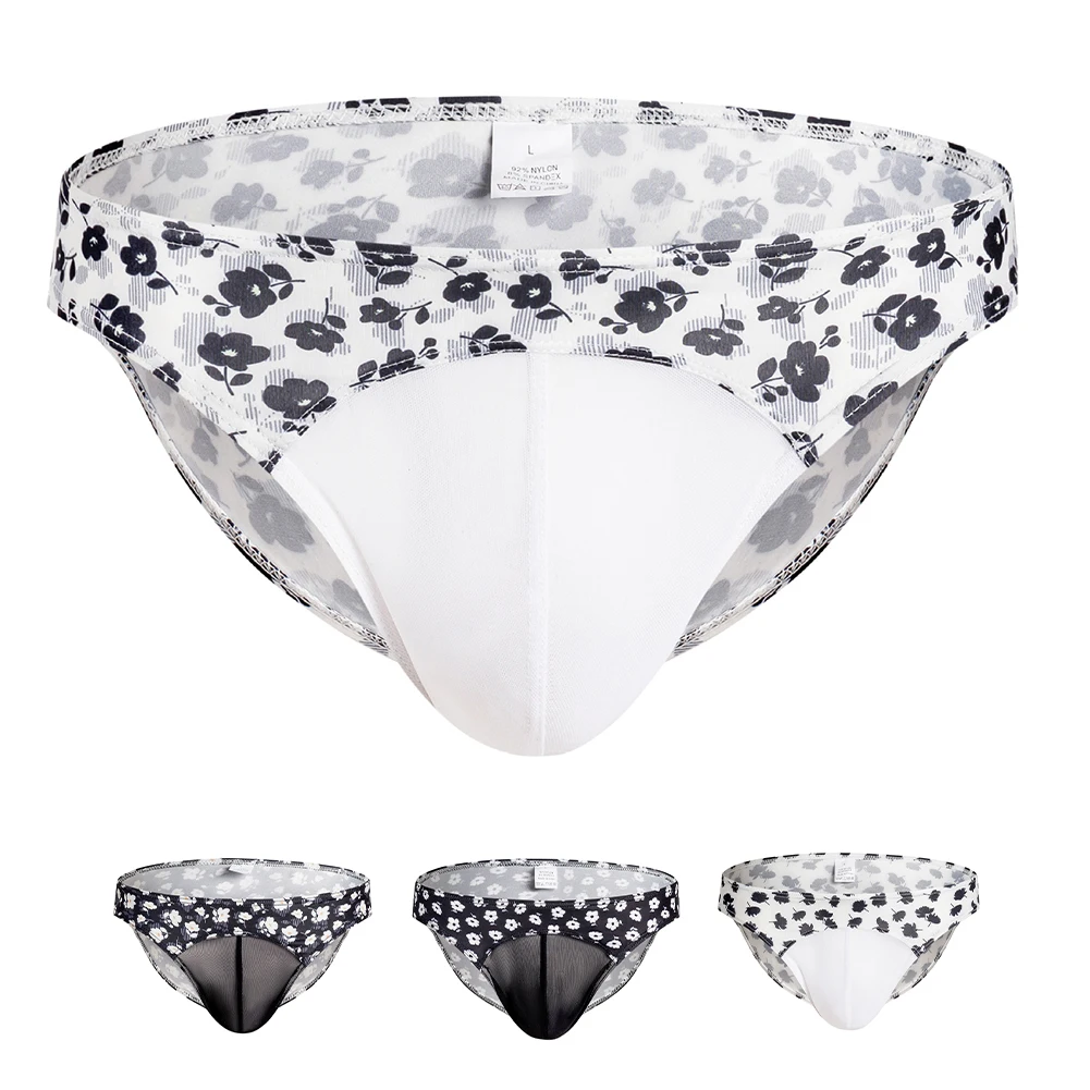 

Comfortable Men's Print Underwear Men's Briefs Comfortable Fit Elastic Waistband Fashionable Design Lightweight Material