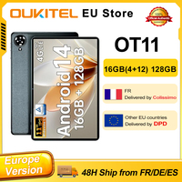 OUKITEL OT11 Tablet 11 Inch HD+ Display  4GB RAM 128GB ROM Android 14 8000mAh Widevine L1 Dual SIM 4G Pad PC 3.5mm Earphone Port