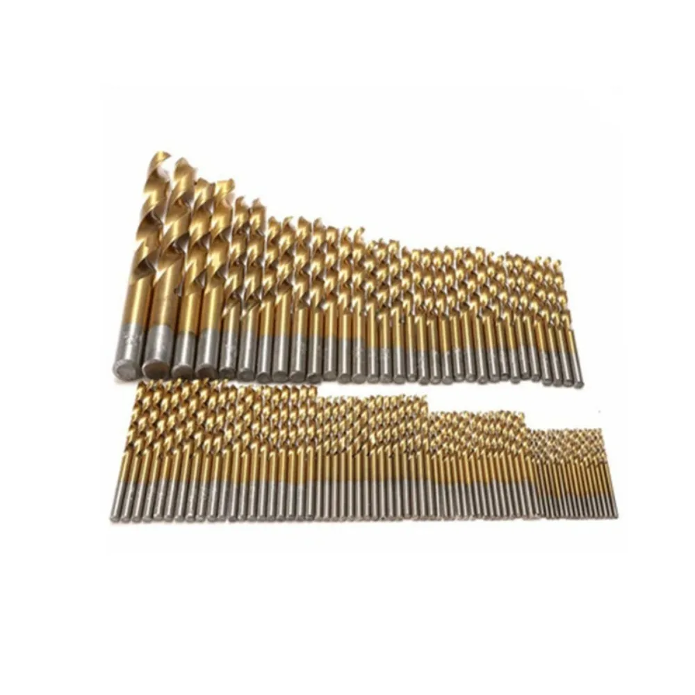 Imagem -05 - Conjunto de Brocas de Titânio de Alta Velocidade Brocas para Chapa de Aço Madeira Plástico Metal Cobre Liga Madeira Abridor de Furos 99 Pcs