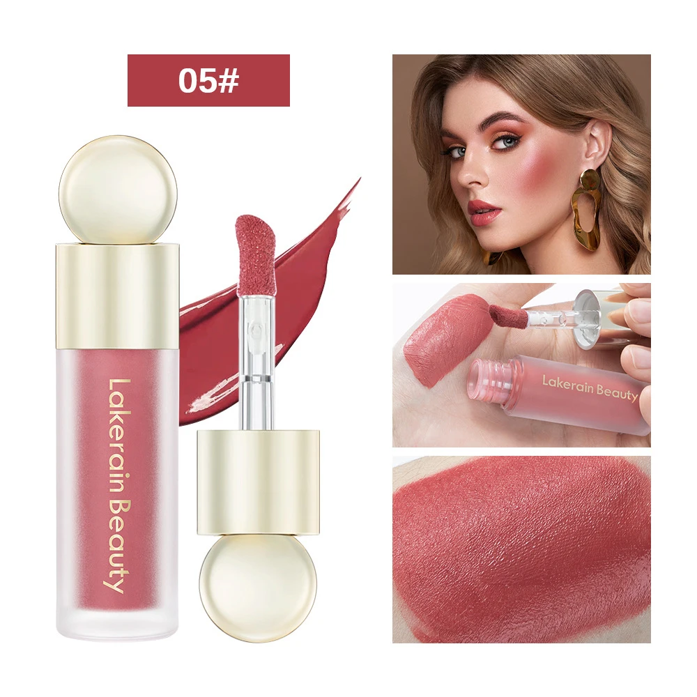 Lightweight Liquid Blush Silky Smooth 3IN1 Eyeshadow Cheek Lipstick Highlighter Stick Rouge Waterproof Moisturize Blusher Makeup