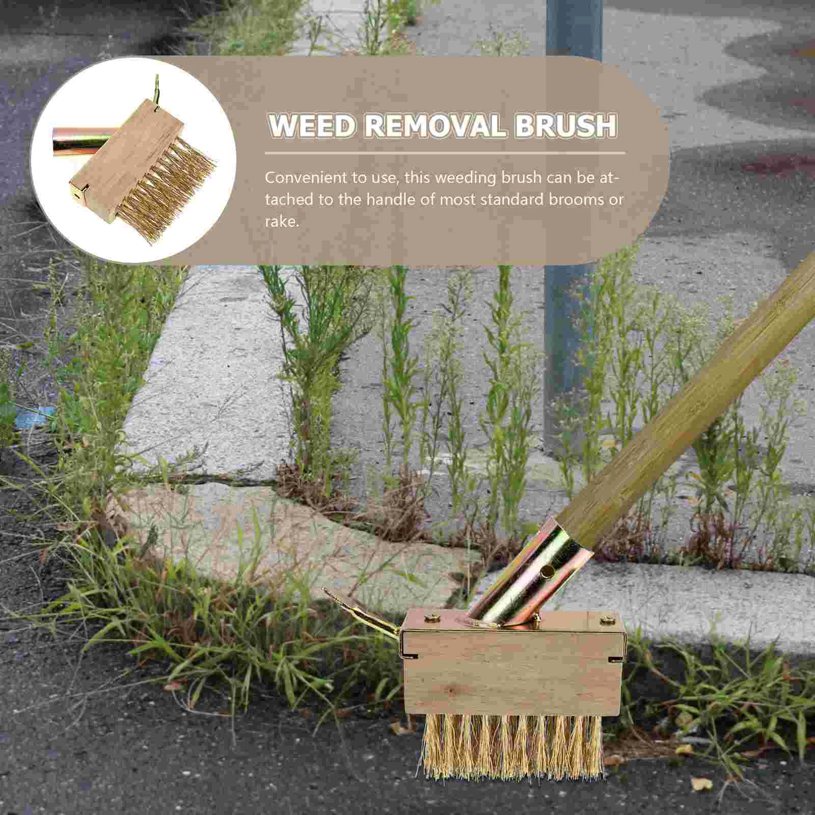 Wire Weeding Brush Portable Tool Steel Remover Sewing Yard Wooden Moss Cleaning