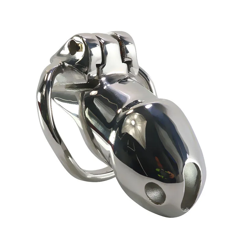 Stainless steel Male Chastity Belt Cock cage Penis Lock chastity device Cock ring sex toys for men CB6000 view 4