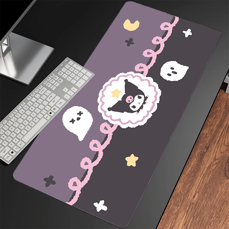 Alfombrilla de ratón Kuromi, accesorios, alfombrilla grande para teclado de jugador, alfombrilla de goma para ratón de escritorio, alfombra de goma, Tapis Souris Gaming Notbook