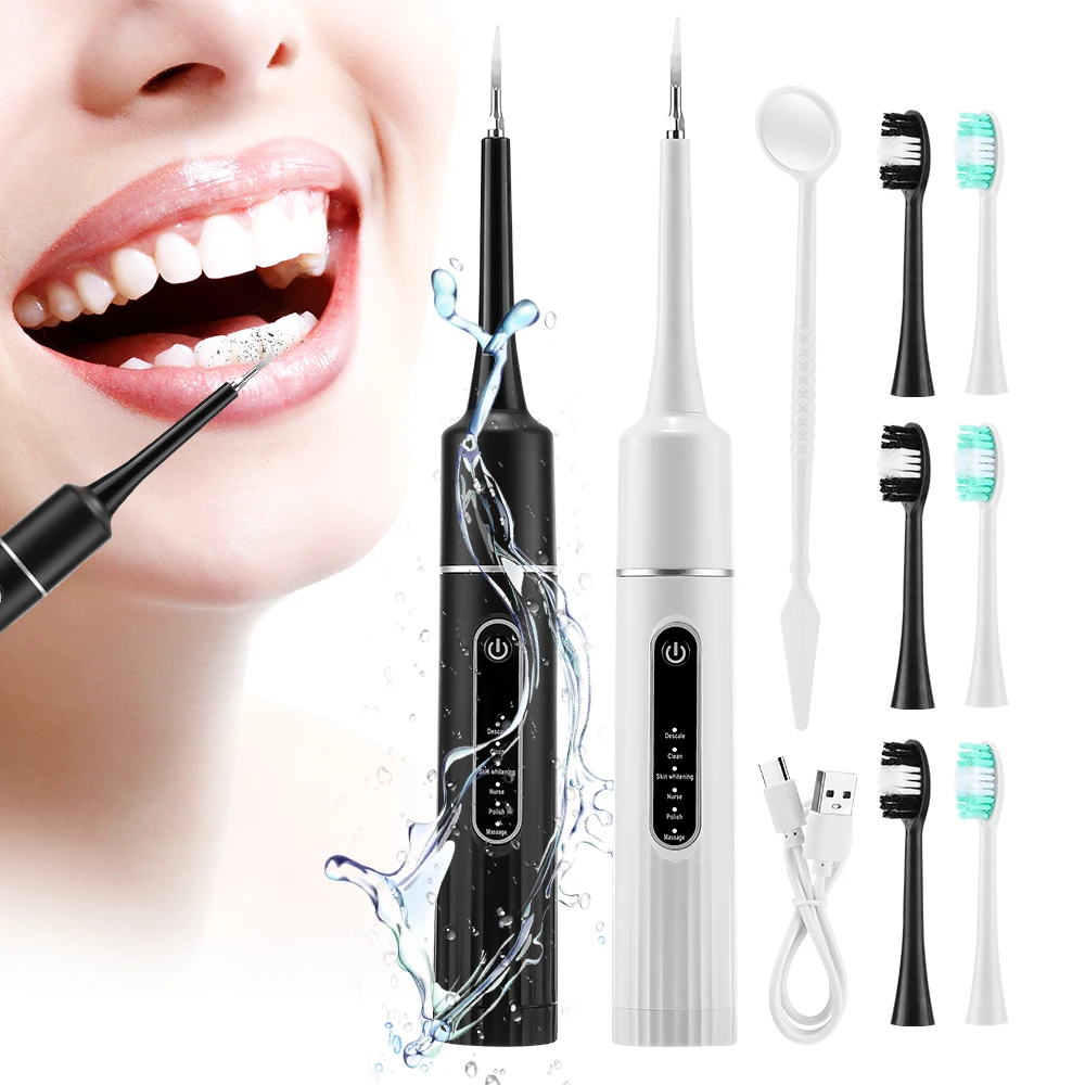

6 Modes Electric Toothbrush Dental Calculus Removal Teeth Whitening Tooth Cleaner Scaler Plaque Coffee Stain Tartar Oral Care