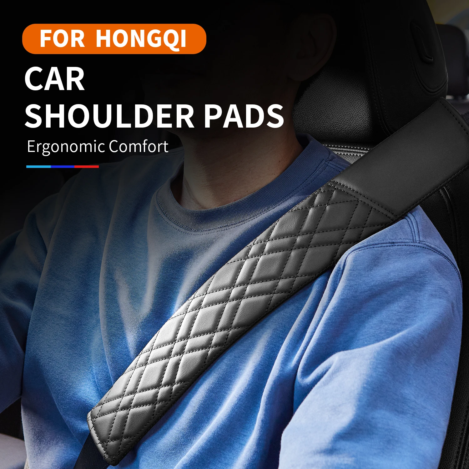 

1 or 2 pcs Soft and Comfortable For Hongqi Car Seat Belt Cushions Personalized and Fashionable Seat Belt Cushions