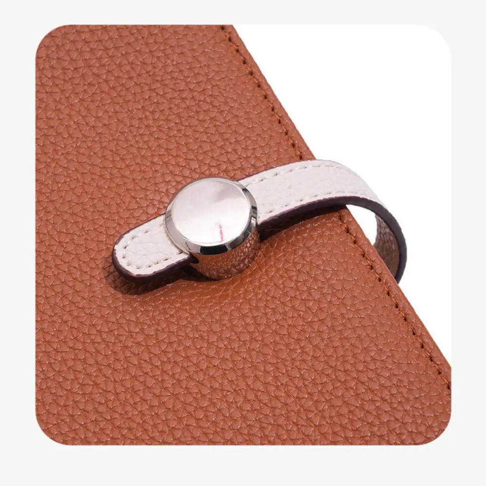 

Creative Card Holder PU Passport Bag Passport Cover Airplane Check-in Fold Purse Multifunctional Ticket Holder Travel Wallet Men