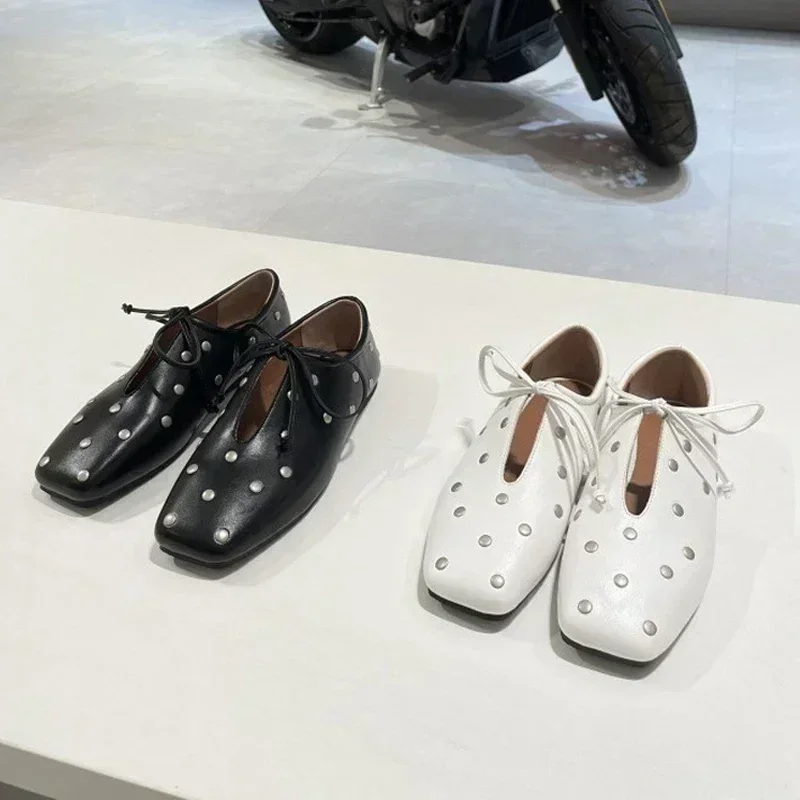 JOZHAMTA Taglia 34-43 Mocassini casual da donna Scarpe basse in vera pelle Tacchi bassi spessi per la primavera 2025 Slip On Office Abito quotidiano