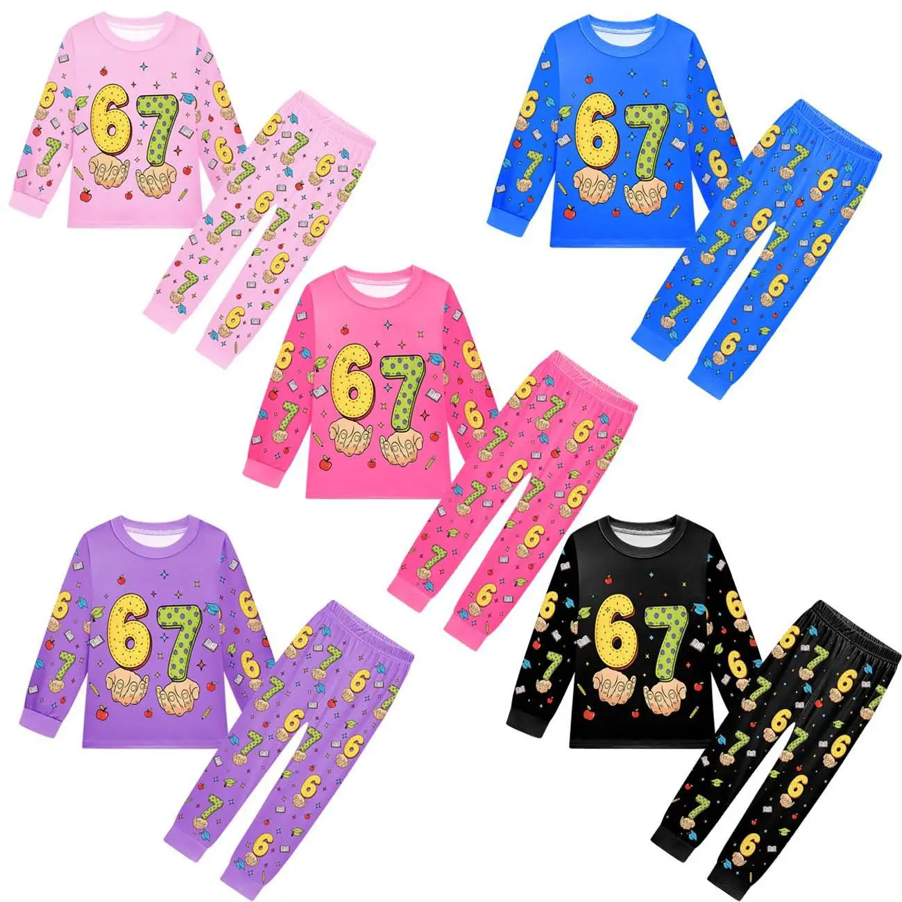 

67, рождественская детская одежда «Спасть седьбы», забавный пижамный комплект для девочек, модные пижамы с длинными рукавами для мальчиков, детская одежда для сна