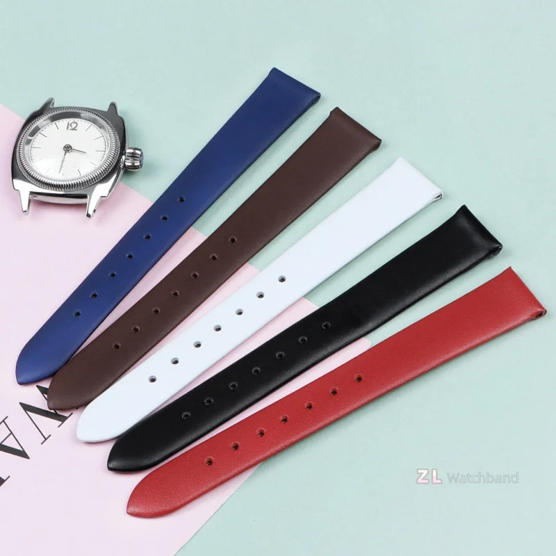 6mm 8mm 10mm 12mm 14mm 16mm 17mm Retro Genuine Leather Watch Bracelet Women Watchband Wristband Mini Band Small Size Watch strap