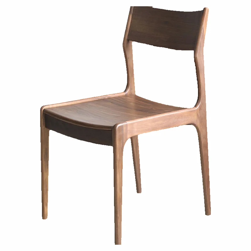 

North American black walnut dining chair, restaurant soft bag chair, Nordic style deer chair