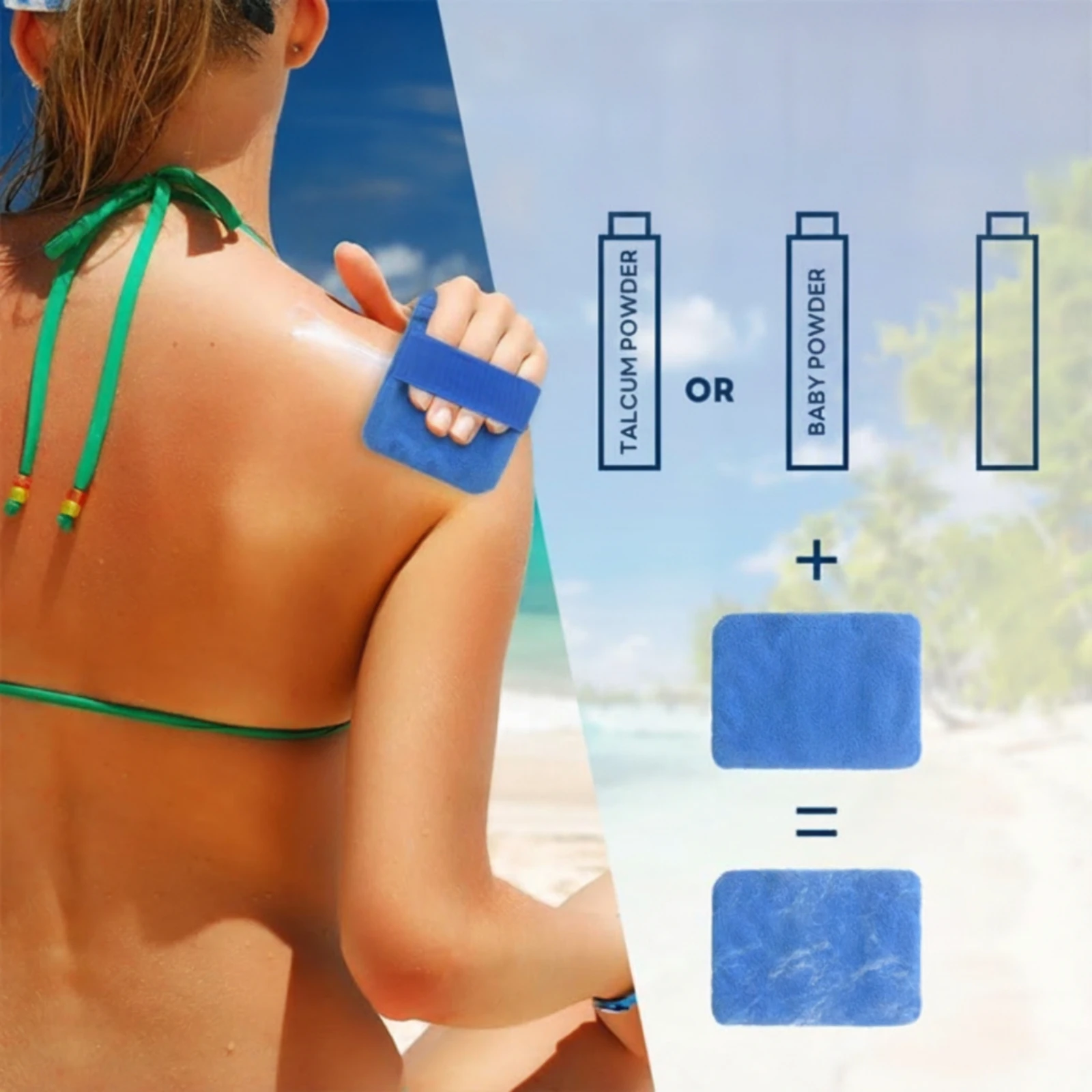 Sand Remover Pouch Compact Sand Wiper with Hand Strap Cleaning Glove with Zipper Zippered Beach Accessory Elastic for Families