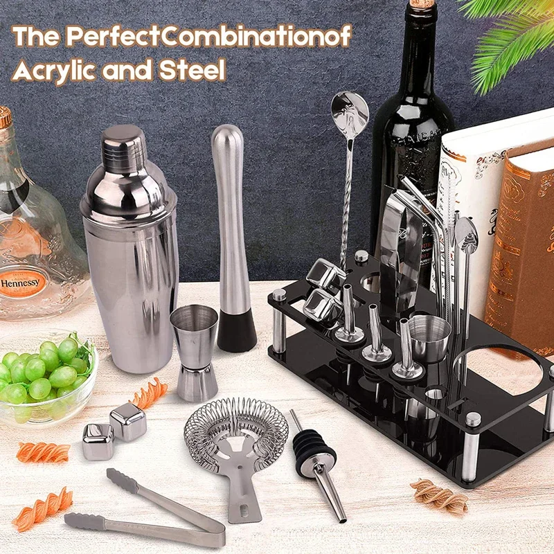 Iniciante Shaker Set para Iniciante, picolé esmagado, mexendo colher, Bar KTV, Cocktail Maker