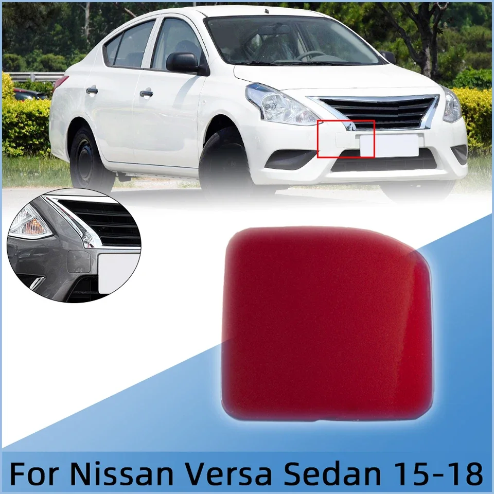 

For Nissan Versa Sedan 2015 2016 2017 2018 622A0-9KM0H 622A09KM0H Auto Part Front Bumper Towing Hauling Hook Eye Cover Cap Trim