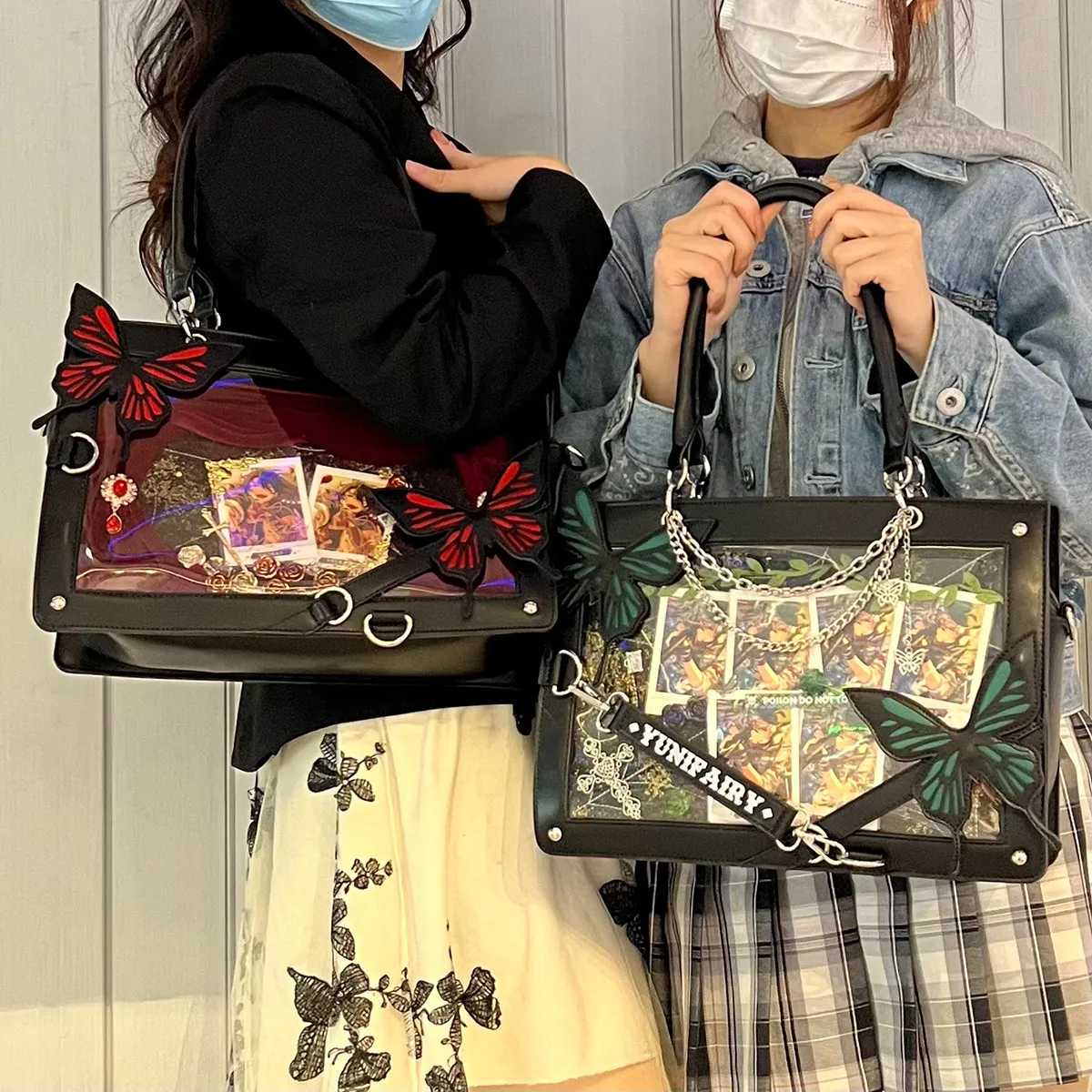 Original Labyrinth Butterfly Big Appetite Dark Goth Lta Bag Sweet Cool Valley Beauty Surrounding Single Shoulder Tote Bag Women