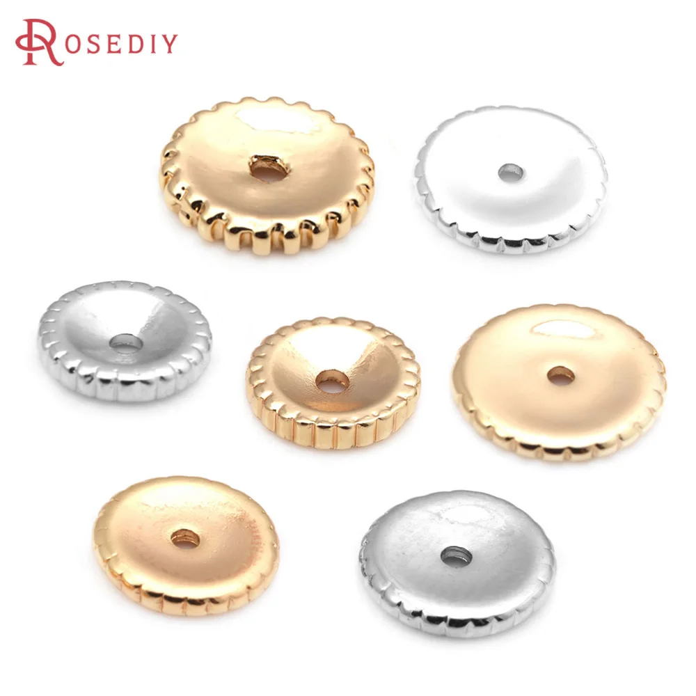 

20PCS 6x1.5MM 7.5MM 9x2MM 9.5MM 18K Gold Color Brass Spacer Beads Bracelet Beads Jewelry Making Findings Diy Accessories