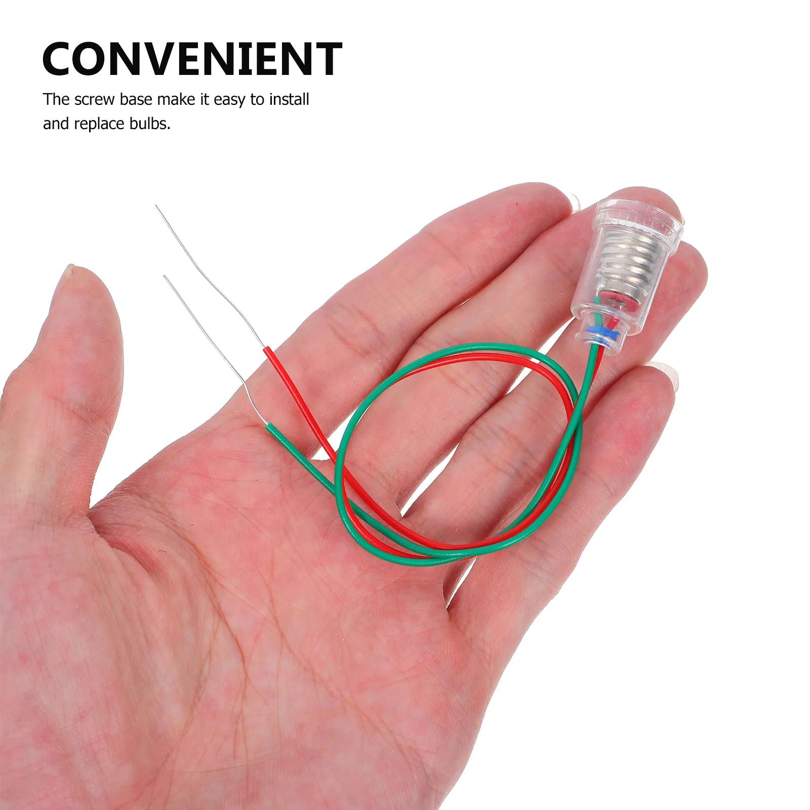 

5pcs Copper Holder Replacement Base Durable Compact Practical Light Bulb Holder Light Socket Bulb Wire Safe Conductive