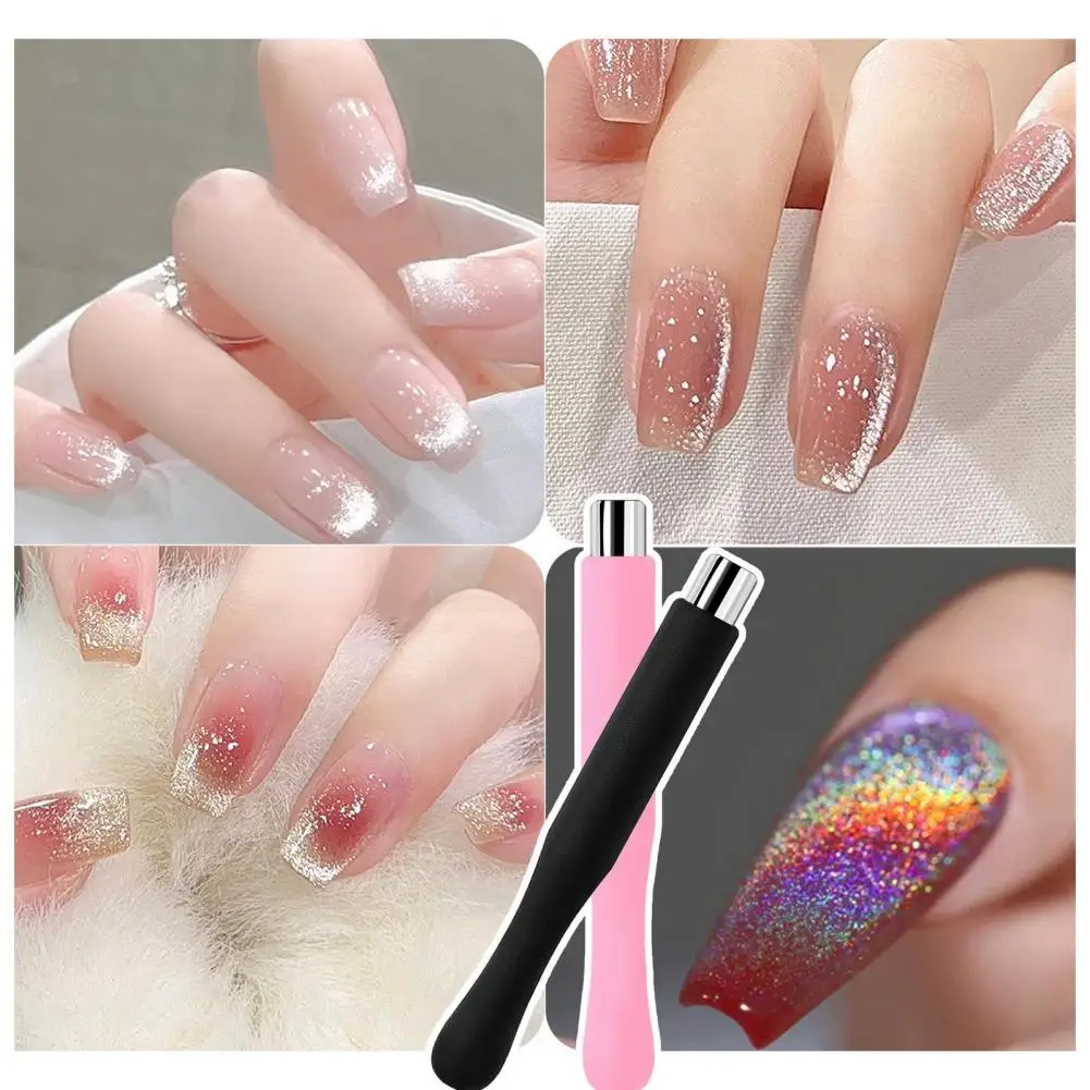 Magnetic Cylindrical Stick UV Gel Polish Varnish Nails Art Decor French Multi-Function Magnet Pen Manicure Tool Strong