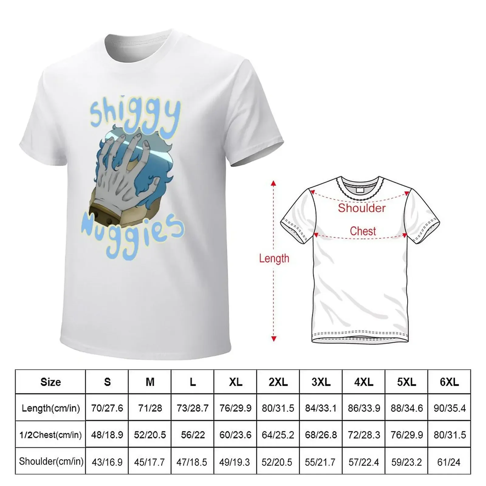 Shiggy nuggies T-shirt vintage clothes plain heavy weight t shirts for men