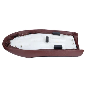 Motorrad PU Leder Flat Sattel Kissen, Vintage Cafe Racer Refit -Sitz, CG125 GN CG CB400SSS 8 Hauptverkaufslyder - №2