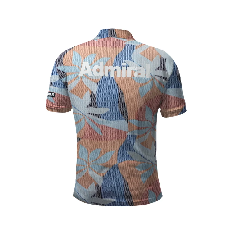 Men\'s Polo Shirt Color Leaf Pattern 3D Printed Summer Golf T-Shirt Top Quick Dry Golf Club Button T-Shirt Polo Shirt