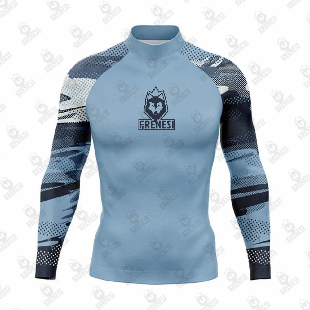 Frenesi surfing shirt rash guard männer bade bekleidung uv sonnenschutz langarm surf strand kleidung tauch bekleidung ropa surf hombre