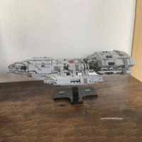 MOC Space War 2004 Battlestar Pegasus Spaceship Building Blocks Kit DIY Battleship Assembly Bricks Set Model Toys Kids Gifts