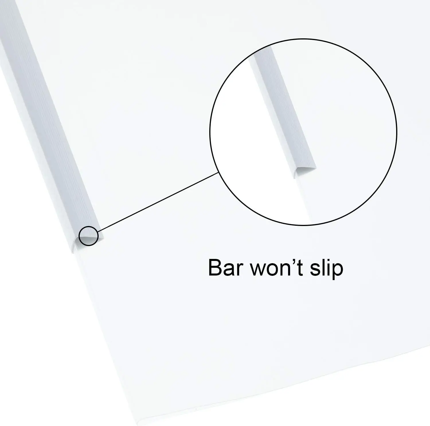 10 Pieces Binding Bars Slide Grip Binding Bars for School and Office Report Cover A4 Spine, 12 Inch, 40 Sheet Capacity