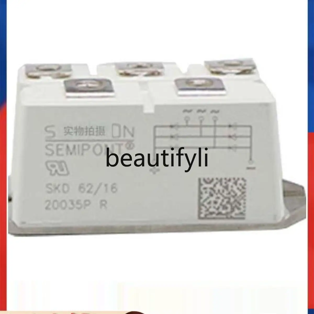 SKD62-16 Rectifier Bridge Circuit, Three-Phase Rectifier Bridge Module, Diode Rectifier Bridge Specifications