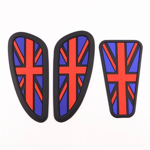 Imagen 2 del producto Pegatina de cubierta de almohadilla de depósito lateral para motocicleta, para Enfield Himalayan 450 452 Interceptor 650 Continental INT650 GT650 Thruxton 1200 R