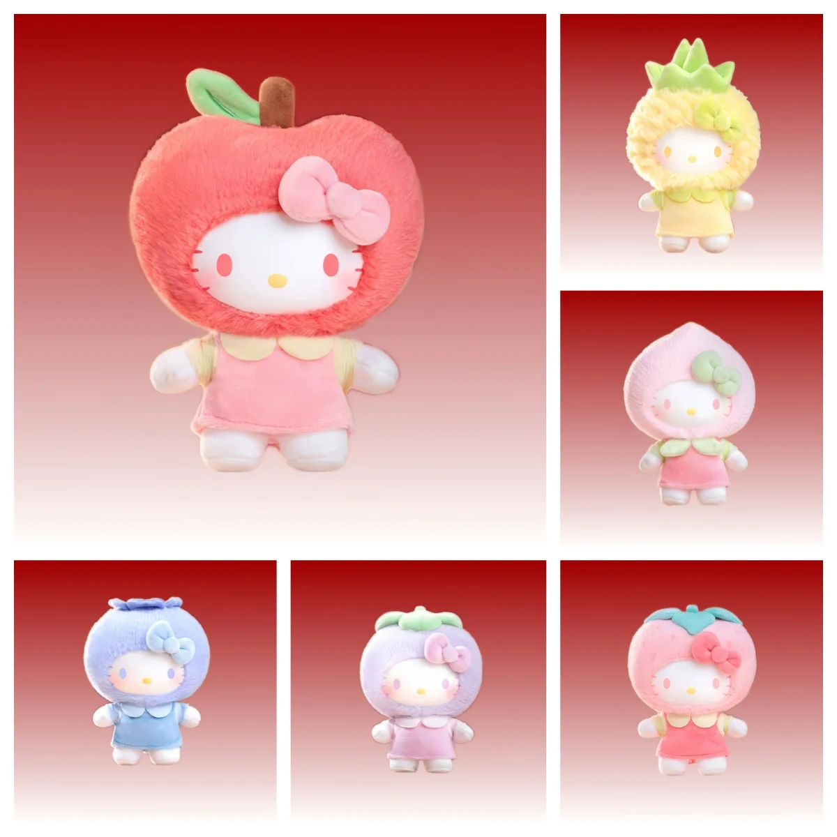 

Hello Kitty Fruit Paradise плюшевая серия слепая коробка милая виниловая сумка кулон кукла Tide Play игрушка Mystery Box детский подарок на день рождения