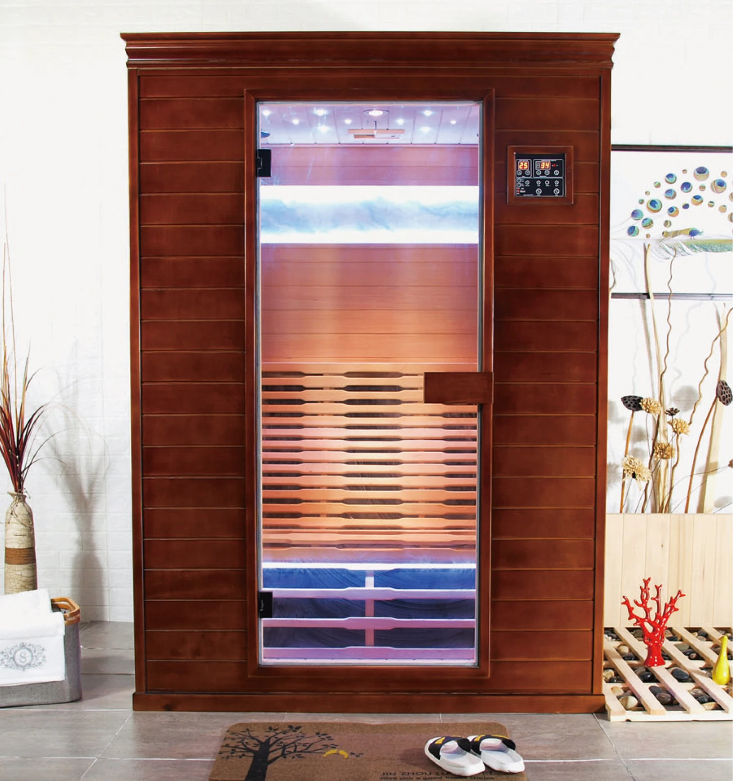 infrared sauna stove, carbon heating, full spectrum 110V/220V low electromagnetic field, fir Bluetooth speaker