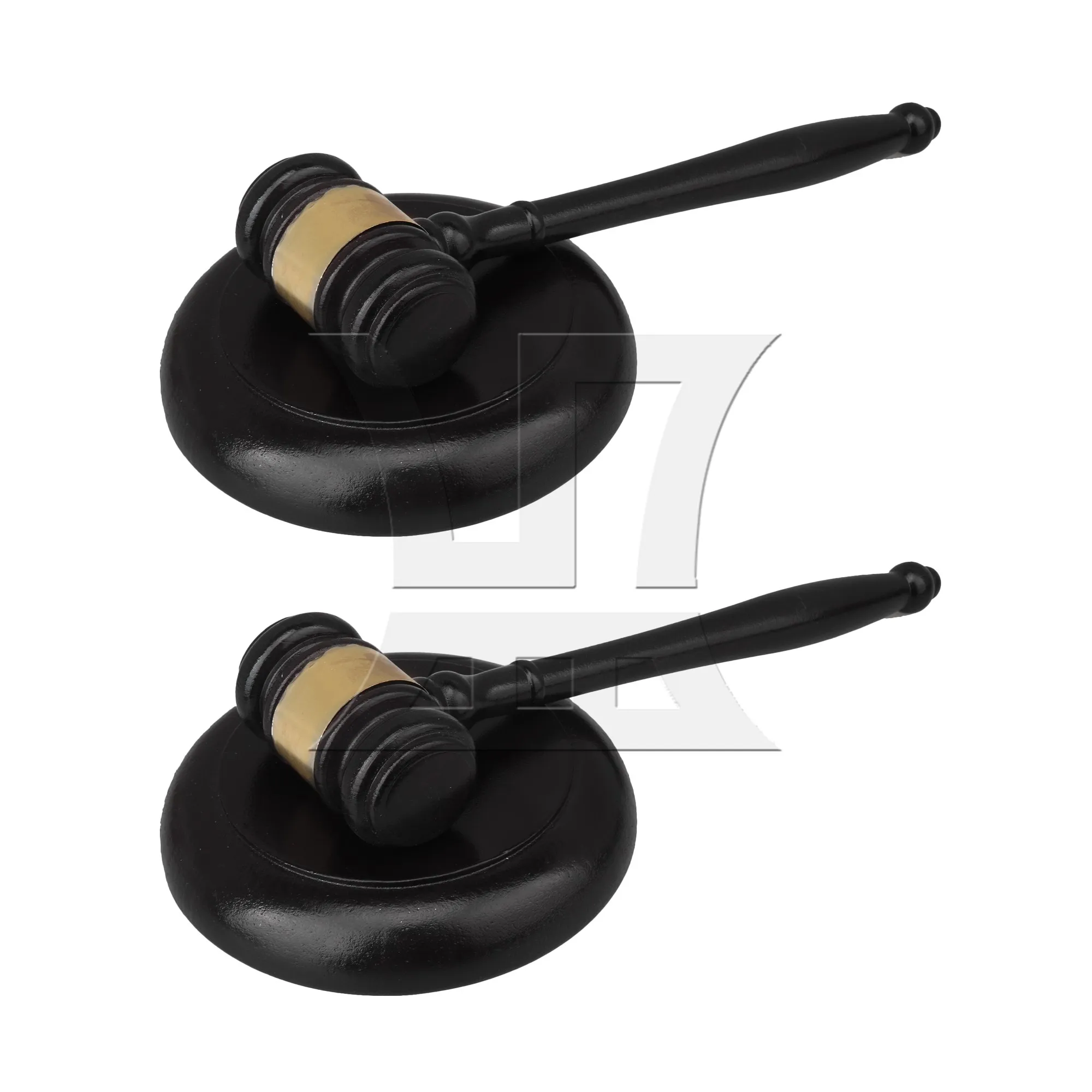 

2 Pcs Hardwood Gavel Sound Block for Lawyer Judge Auction Meeting 9.84"