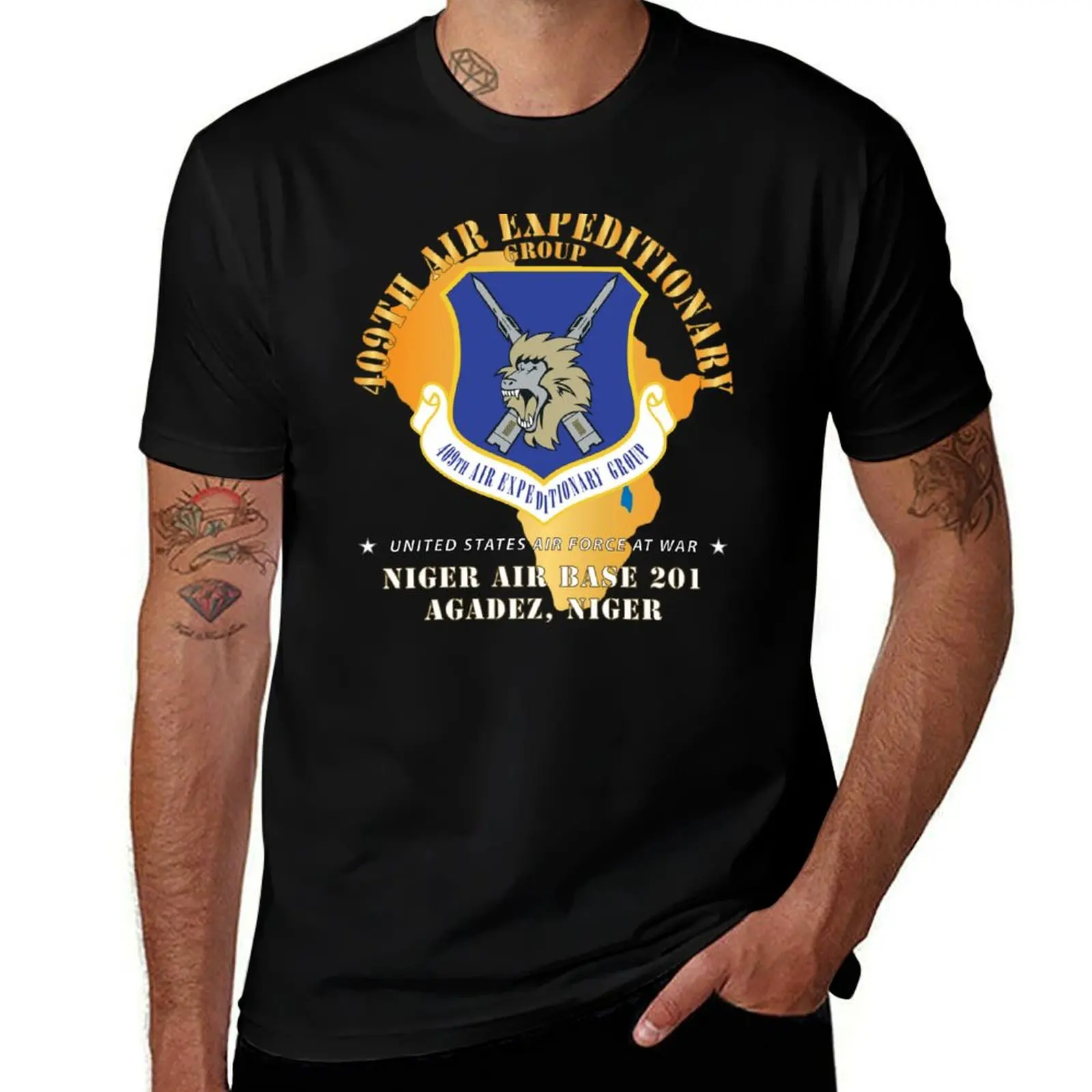 409th Air Expeditionary Group Niger Air Base 201, Agadez, Niger X 300 T-Shirt Holiday All Match T-Shirt