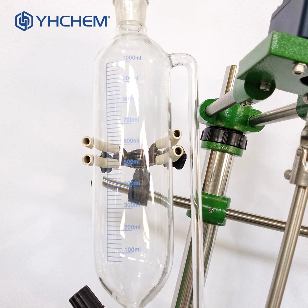 50 Liter Stirred tank Chemical Reactor for Cold Extraction of Ethanol Jacketed Glass Reactor