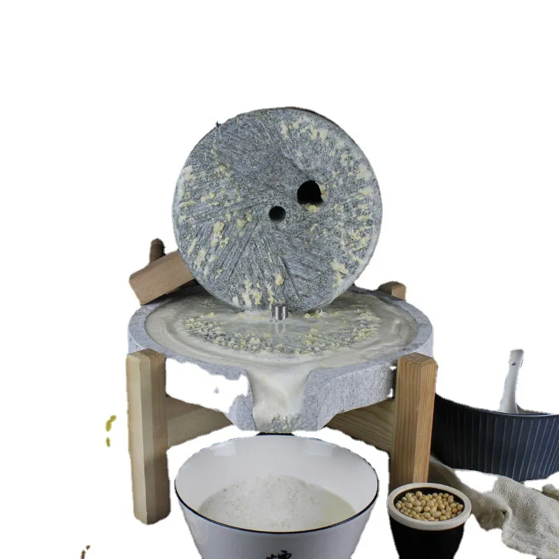 Old-fashioned Stoneware Hand Grinder for Tofu or Soybeans, Small and Electric with Stone Plate Triturador De Grãos Elétrico