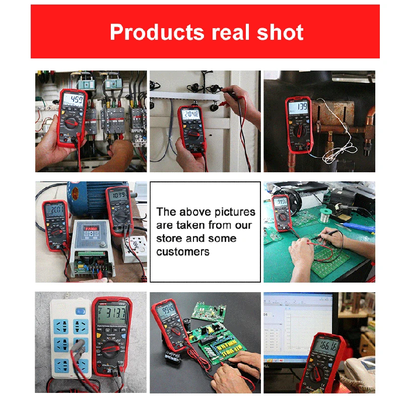 UNI-T Professional Digital Multimeter UT61E+ 1000V AC DC Voltmeter Ammeter True RMS Capacitor Tester Frequency Meter LPF Test