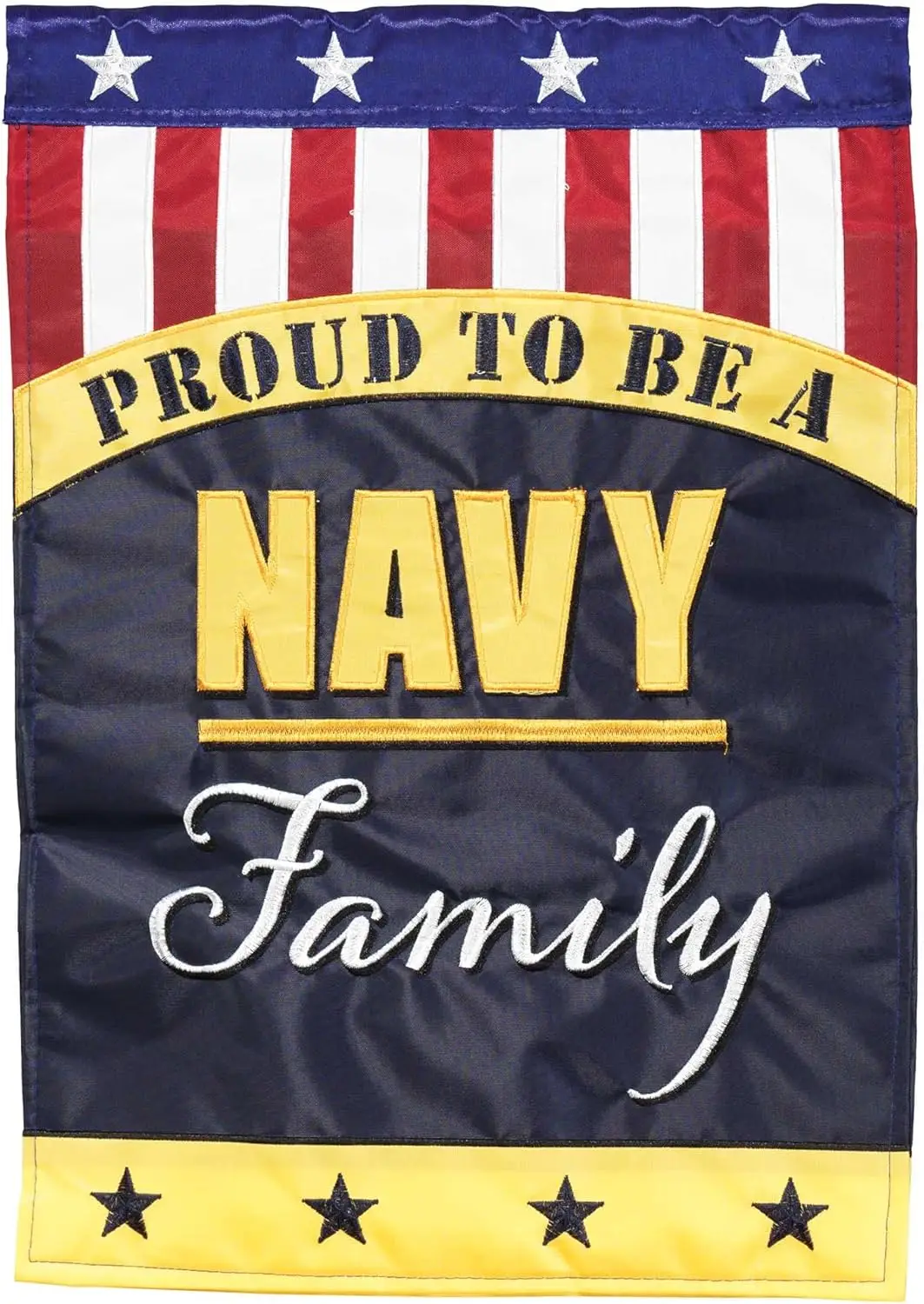 Dicksons Proud To Be A Navy Family 13 x 18 Polyester Garden Flag