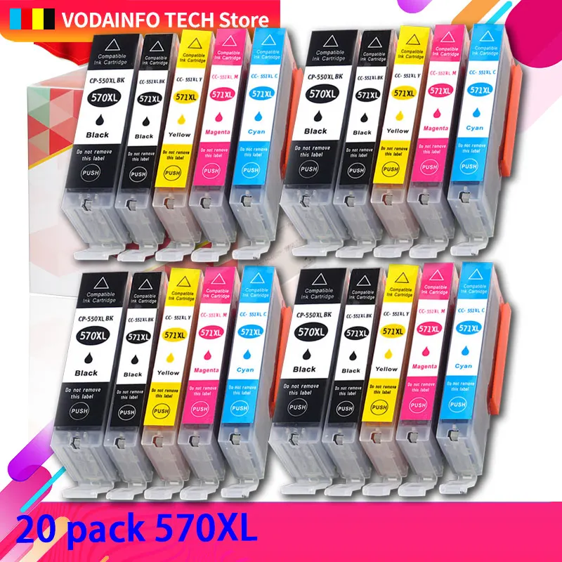 570 571 Compatible Ink Cartridge For Canon PGI570 CLI571 XL PIXMA MG7750 MG7751 MG7752 MG7753 TS8050 TS8051 Printer PGI CLI