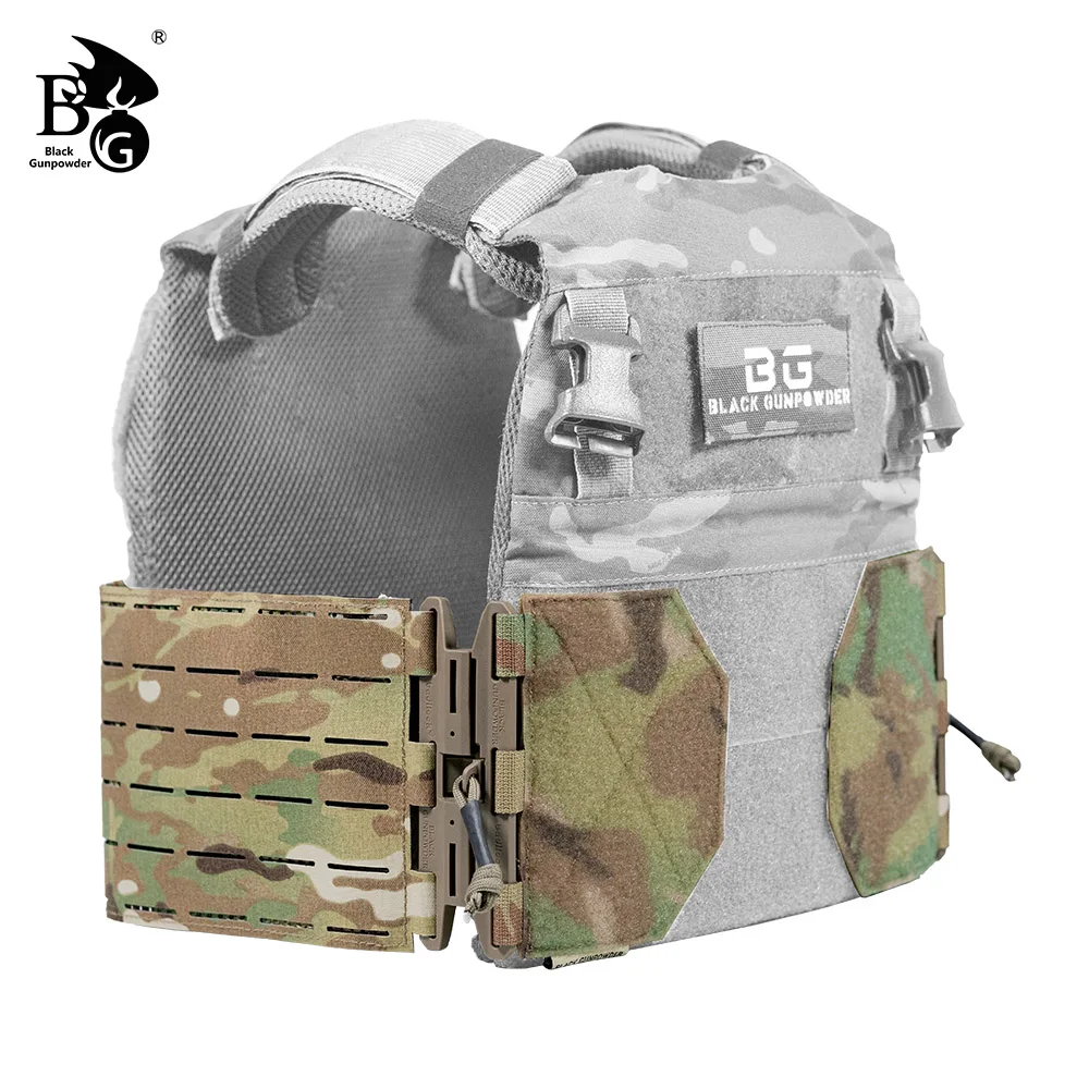 BG Tactical Vest Quick - Release Buckle Set, Magnetic Buckle, Lightweight Side Strap with Molle Holes, Hunting Vest Accessory