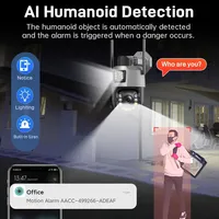 8MP 50X Zoom PTZ Camera Wifi Dual Lens 4K 20X Outdoor Surveillance Camera 393ft Ultra Long IR Vision Distance ONVIF Security