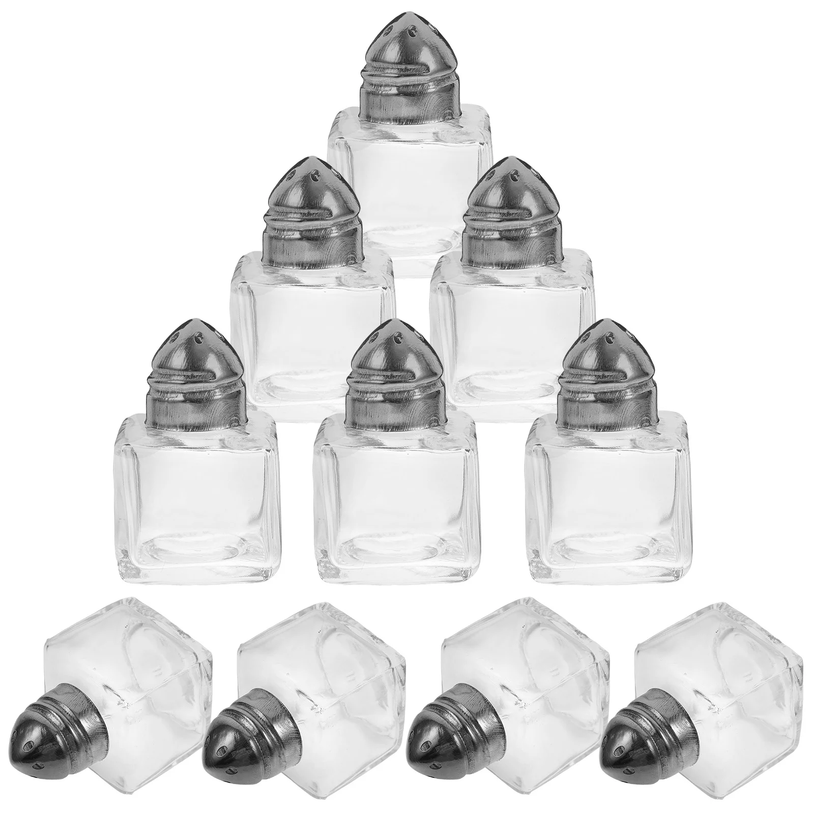 

10 Pcs Mini Spice Jar Kitchen Supply Salt Shaker Seasoning Coffee Grinder Condiment Holder Glass Pepper Bottle